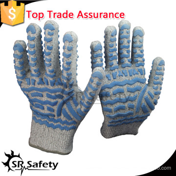 SRSAFETY 13 gauge cut resistant gloves with tpr impact resistant working gloves